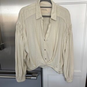 Free People Cream top